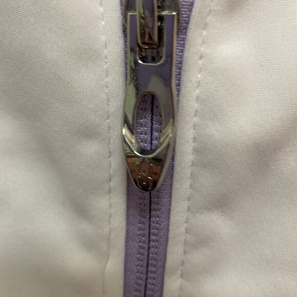 New Spyder Women’s Hooded Jacket Size M Lilac and White. Full zipper - Picture 7 of 11